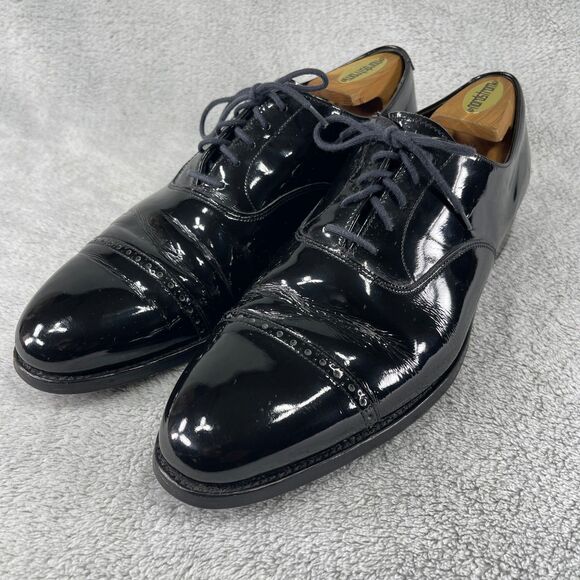 Crockett & Jones Polo Ralph Lauren Tuxedo Dress Shoes Men 9 Black Patent Leather main image 6